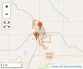 Area schools map